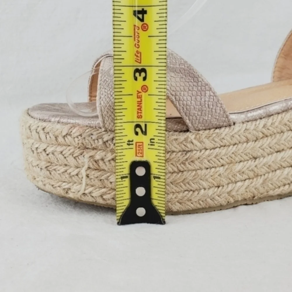 Lulus platform espadrille sandals size 7